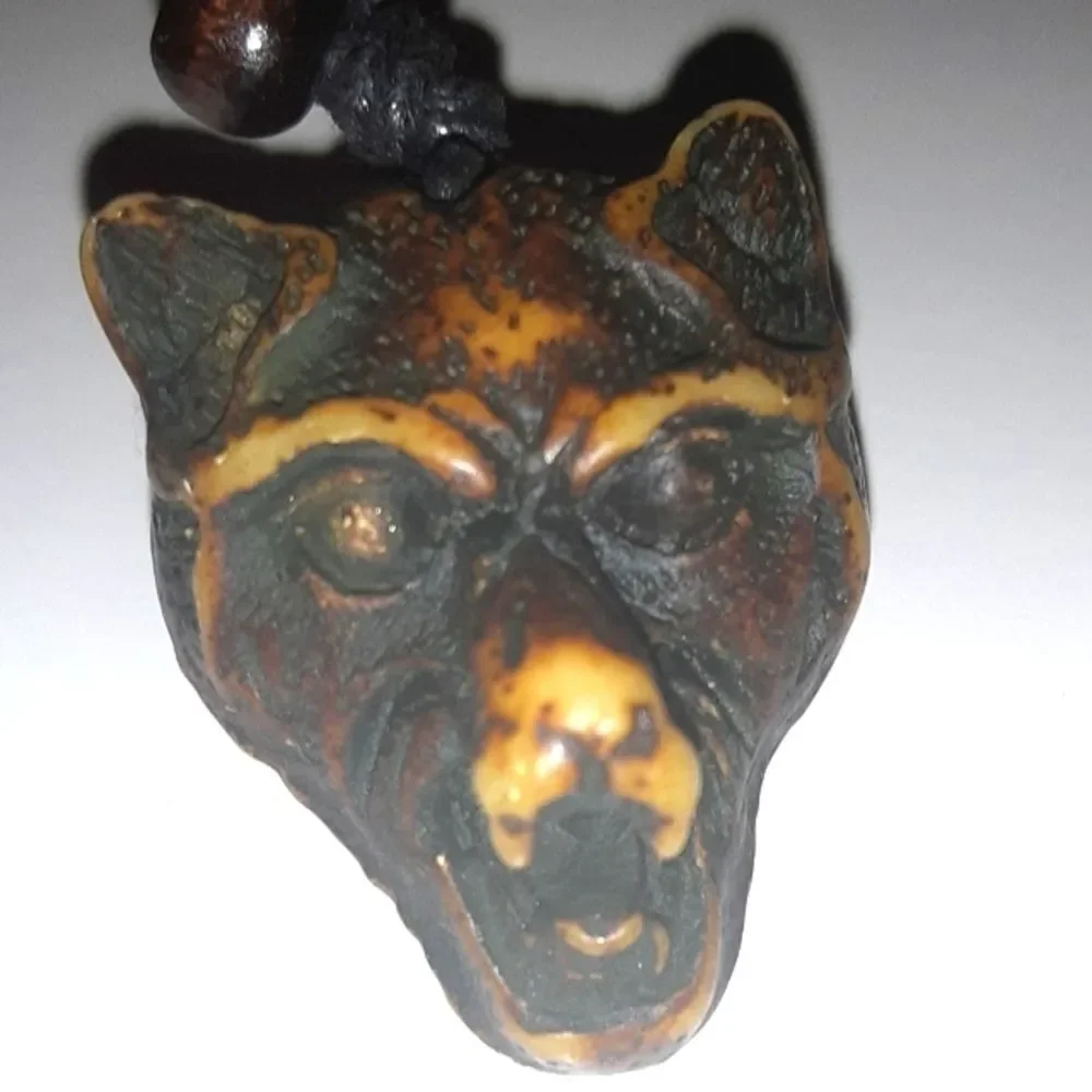Hand CRAFTED UNISEX wolf charm necklace